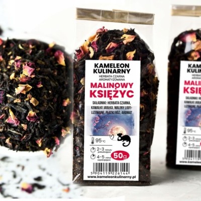 KAMELEON KULINARNY HERBATA CZARNA aromatyzowana MALINOWY