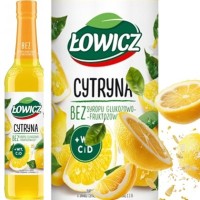 Łowicz SYROP owocowy CYTRYNA  z witaminą C + D  400ml 0,4L