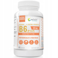 WITAMINA B6 KOENZYMATYCZNA (P-5-P) 50mg 60kaps + PREBIOTYK + L.LEUCYNA WISH