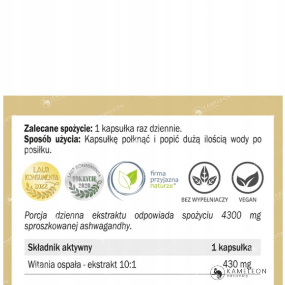 Yango ASHWAGANDHA żeń-szeń indyjski ekstrakt 90kps wsparcie: STRES NIEPOKÓJ Yango ASHWAGANDHA żeń-szeń indyjski ekstrakt 90kps wsparcie: STRES NIEPOKÓJ