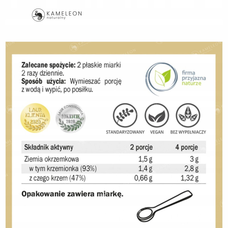 Yango DIATOMIT OKRZEMKI NATURALNE krzem wparcie OCZYSZCZANIA DETOKSYKACJI
