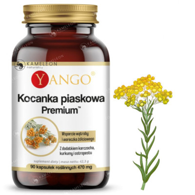 Yango KOCANKA PIASKOWA + KARCZOCH KURKUMA OSTROPEST wsparcie: WĄTROBA 90kps