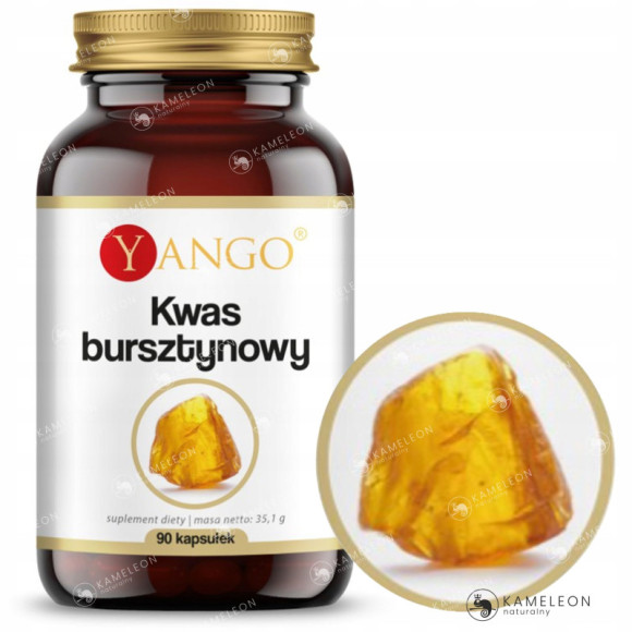 Yango KWAS BURSZTYNOWY - naturalny antyoksydant wsparcie: ODPORNOŚĆ 90kaps
