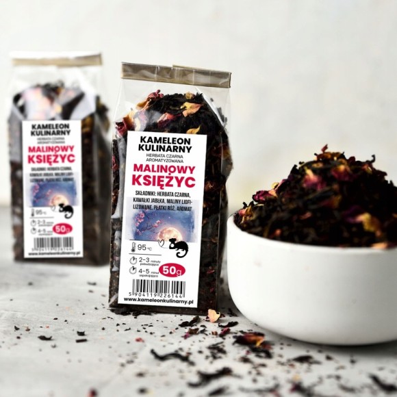 KAMELEON KULINARNY HERBATA CZARNA aromatyzowana MALINOWY