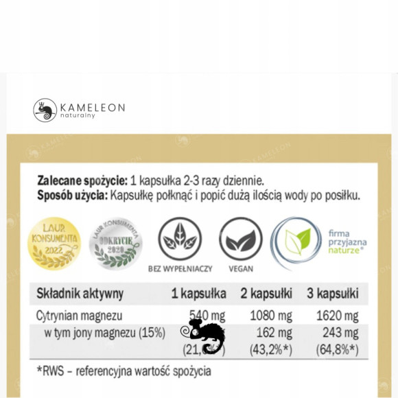 Yango MAGNEZ CYTRYNIAN 630mg MAGNEZU 90kps