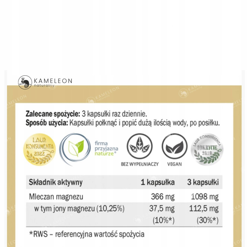 Yango MAGNEZ MLECZAN MAGNEZU 456mg 90 kapsułek