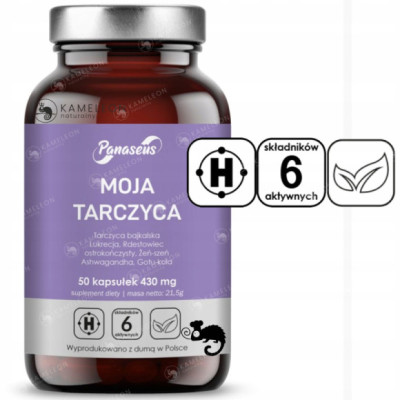 YANGO Panaseus MOJA TARCZYCA 430mg 50kaps Żeń-szeń Ashwagandha Gotu-Kola
