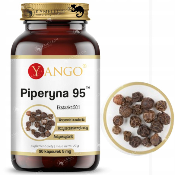 Yango PIPERYNA 95 CZARNY PIEPRZ ekstrakt wsparcie: TRAWIENIE OCZYSZCZANIE Yango PIPERYNA 95 CZARNY PIEPRZ ekstrakt wsparcie: TRAWIENIE OCZYSZCZANIE