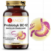 Yango PROBIOTYK BC-12 Bakterie Bacillus Coagulans 30ks wsparcie: MIKROFLORA