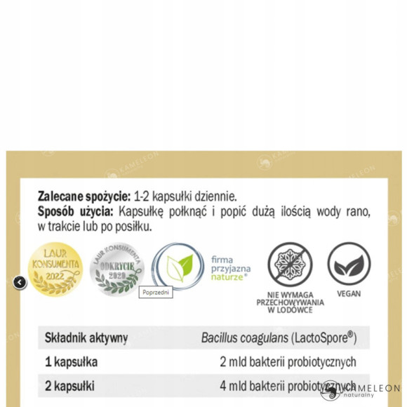 Yango PROBIOTYK BC-2 Bakterie Bacillus Coagulans wsparcie MIKROFLORA 60kps Yango PROBIOTYK BC-2 Bakterie Bacillus Coagulans wsparcie MIKROFLORA 60kps