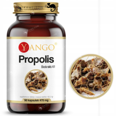 Yango PROPOLIS Ekstrakt 4:1 NATURALNY ANTYBIOTYK wsparcie: INFEKCJE 90kaps