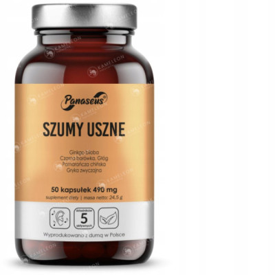 Yango SZUMY USZNE 490mg preparat roślinny ginkgo biloba głóg borówka 50kaps