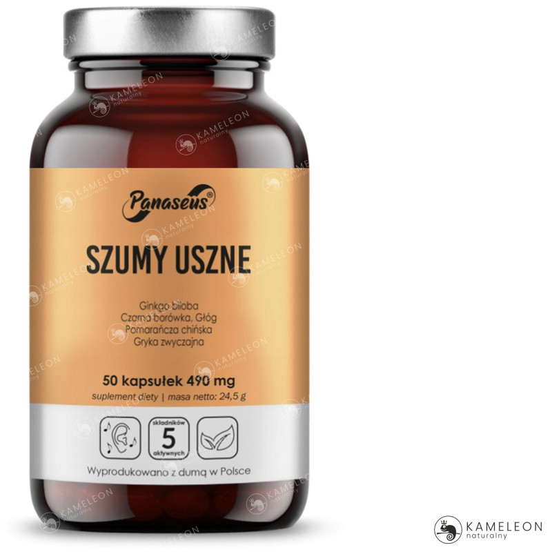 Yango SZUMY USZNE 490mg preparat roślinny ginkgo biloba głóg borówka 50kaps