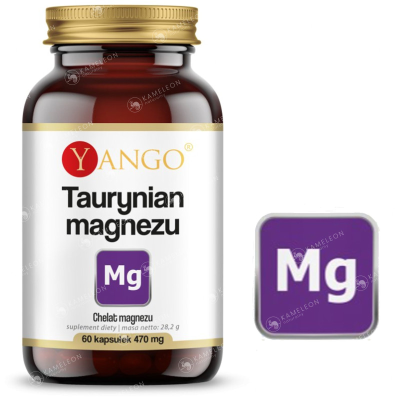 Yango TAURYNIAN MAGNEZU CHELAT magnez Mg 60kaps