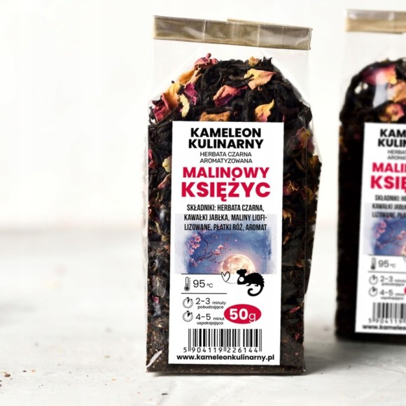 KAMELEON KULINARNY HERBATA CZARNA aromatyzowana MALINOWY
