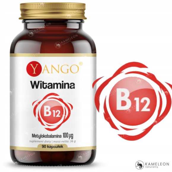 Yango WITAMINA B12 100ug METYLOKOBALAMINA wsparcie: UKŁAD NERWOWY 90kaps Yango WITAMINA B12 100ug METYLOKOBALAMINA wsparcie: UKŁAD NERWOWY 90kaps