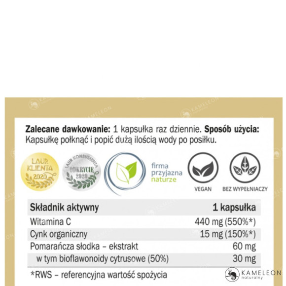 Yango WITAMINA C Z BIOFLAWONOIDAMI + BIOFLAWONOIDY + CYNK odporność 90kaps Yango WITAMINA C Z BIOFLAWONOIDAMI + BIOFLAWONOIDY + CYNK odporność 90kaps