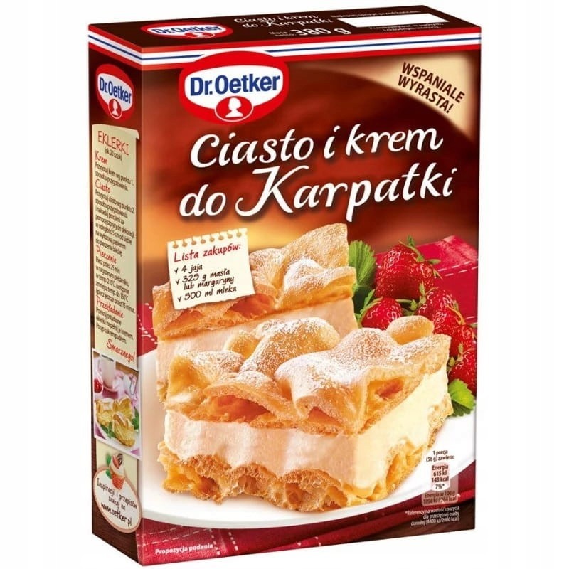 DR.OETKER CIASTO I KREM DO KARPATKI mieszanka d wypieku na