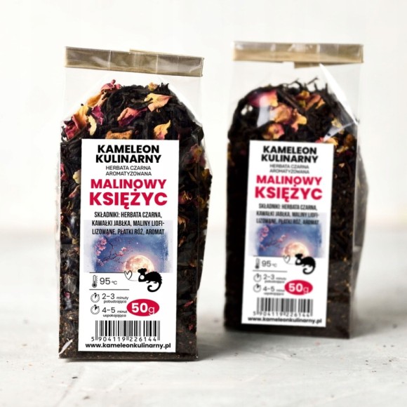 KAMELEON KULINARNY HERBATA CZARNA aromatyzowana MALINOWY