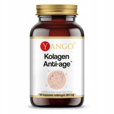 KOLAGEN ANTI-AGE 90kaps Yango KOLAGEN + BIOTYNA + KWAS HIALURONOWY + WIT C