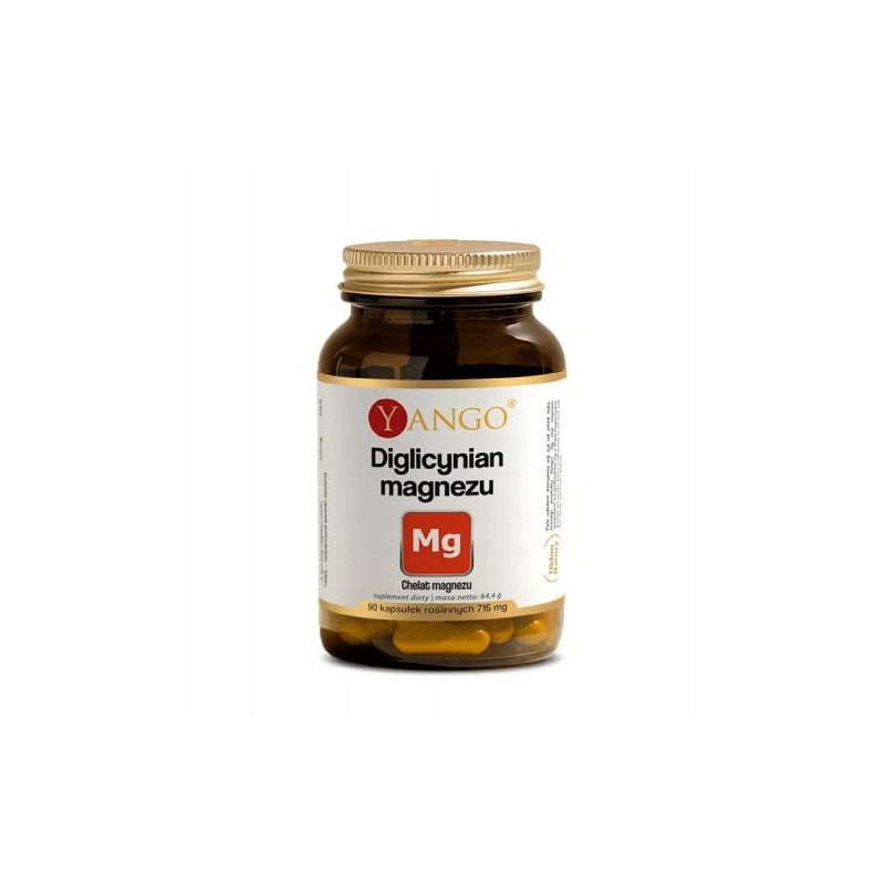 MAGNEZ DIGLYCYNIAN MAGNEZU chelat forma organiczna przyswajalny 90kap YANGO