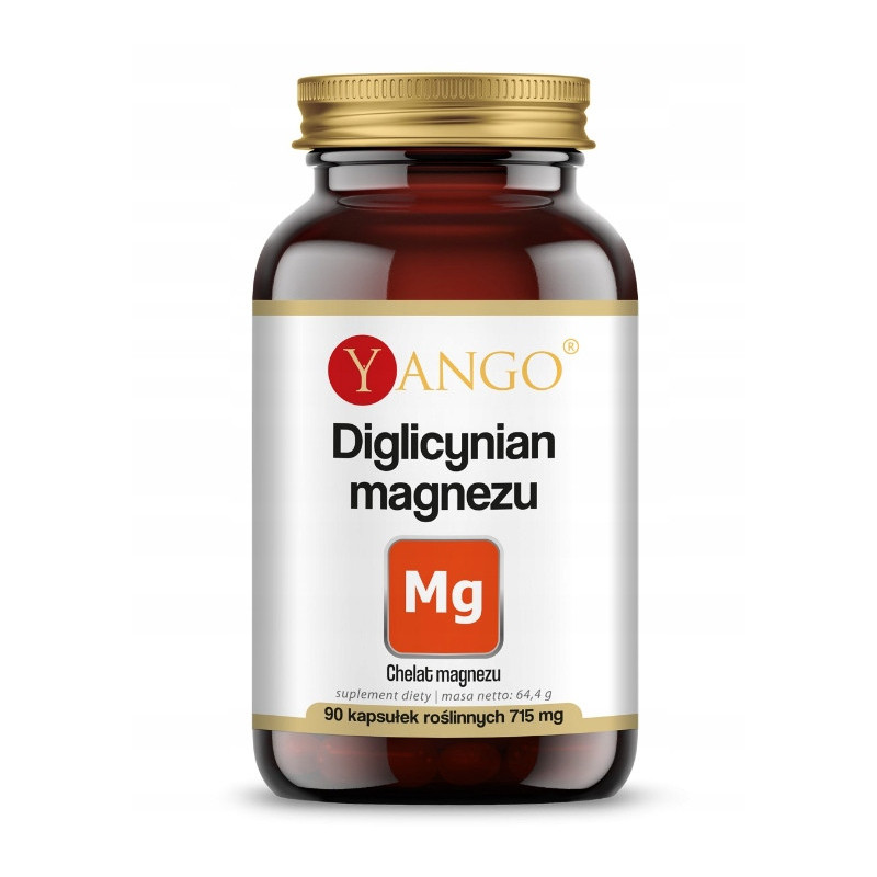 MAGNEZ DIGLYCYNIAN MAGNEZU chelat forma organiczna przyswajalny 90kap YANGO
