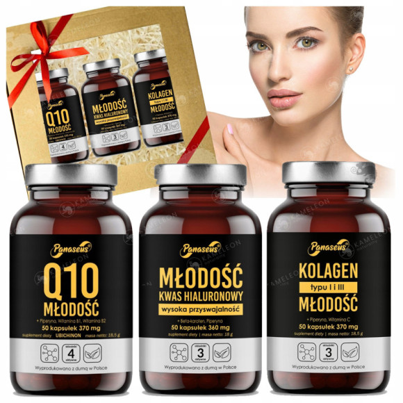 Yango KWAS HIALURONOWY KOENZYM Q10 KOLAGEN I III super ZESTAW DLA KOBIET Yango KWAS HIALURONOWY KOENZYM Q10 KOLAGEN I III super ZESTAW DLA KOBIET