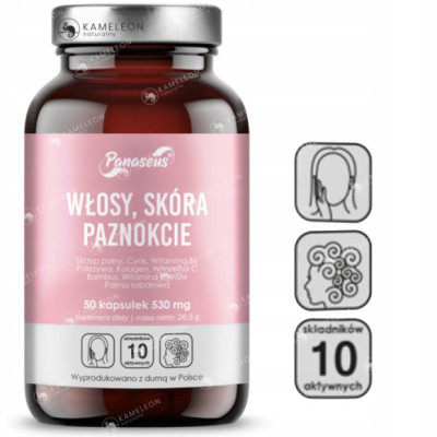 Yango Panaseus WŁOSY SKÓRA PAZNOKCIE 530mg 50 kapsułek