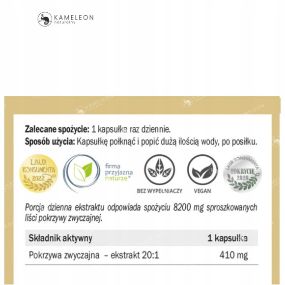 Yango POKRZYWA LIŚCIE ekstrakt 500mg 90kaps WITAMINY + MINERAŁY Yango POKRZYWA LIŚCIE ekstrakt 500mg 90kaps WITAMINY + MINERAŁY