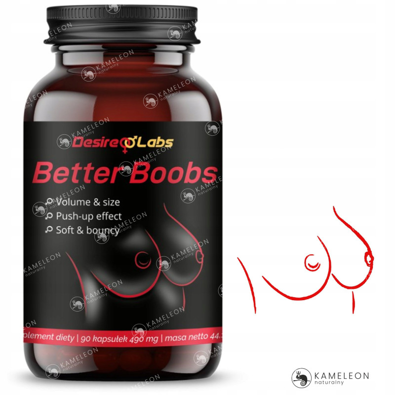 Yango BETTER BOOBS fitoestrogeny wsparcie: JĘDRNE PIERSI PUSH-UP EFFECT 90k