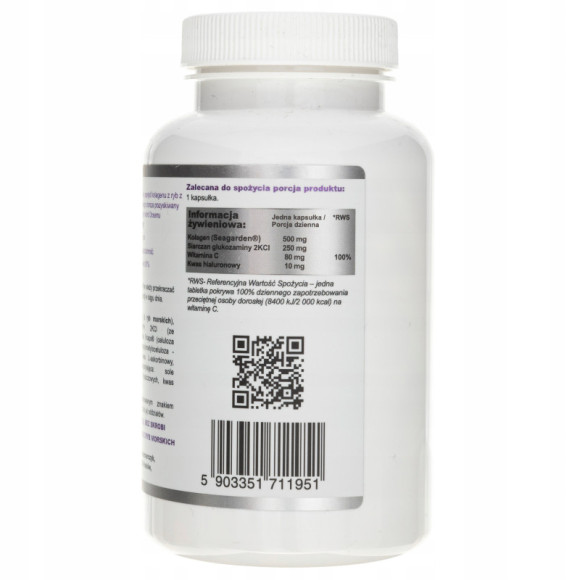 KOLAGEN COMPLEX + GLUKOZAMINA + WITAMINA C + KWAS HIALURONOWY 120 kaps WISH KOLAGEN COMPLEX + GLUKOZAMINA + WITAMINA C + KWAS HIALURONOWY 120 kaps WISH