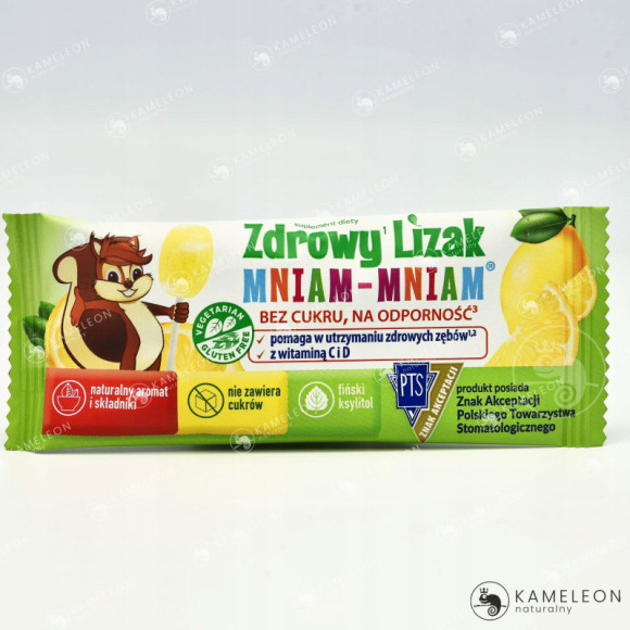 LIZAK CYTRYNOWY cytryna WITAMINA C D eko BEZ CUKRU 20 szt. MINAM Starpharma LIZAK CYTRYNOWY cytryna WITAMINA C D eko BEZ CUKRU 20 szt. MINAM Starpharma