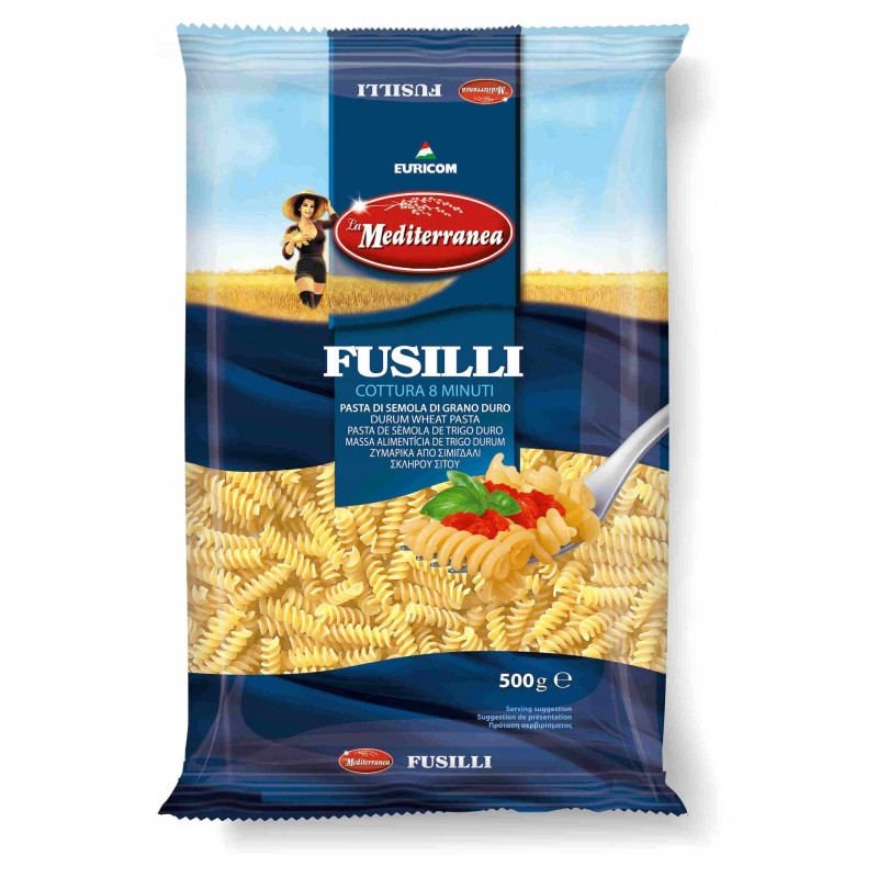 MAKARON ŚWIDERKI FUSILLI do zup sałatek sosów makaronu 500g