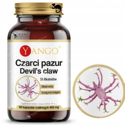 Yango CZARCI PAZUR 5% Alkaloidów wsparcie: ZDROWE STAWY UKŁAD RUCHU 90kaps
