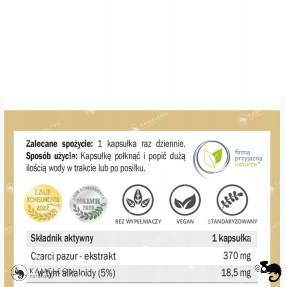 Yango CZARCI PAZUR 5% Alkaloidów wsparcie: ZDROWE STAWY UKŁAD RUCHU 90kaps Yango CZARCI PAZUR 5% Alkaloidów wsparcie: ZDROWE STAWY UKŁAD RUCHU 90kaps