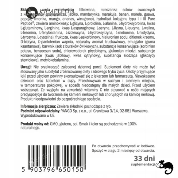 Yango KOLAGEN DLA MĘŻCZYZN 500ml W PŁYNIE wsparcie: STAWY MIĘŚNIE KOŚCI Yango KOLAGEN DLA MĘŻCZYZN 500ml W PŁYNIE wsparcie: STAWY MIĘŚNIE KOŚCI