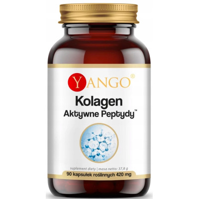 YANGO KOLAGEN typu I i III AKTYWNE PEPTYDY biodostępne + WIT.C 420mg 90kaps