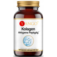 YANGO KOLAGEN typu I i III AKTYWNE PEPTYDY biodostępne + WIT.C 420mg 90kaps