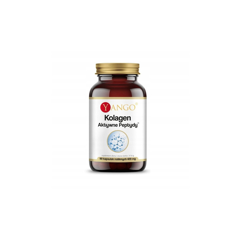 YANGO KOLAGEN typu I i III AKTYWNE PEPTYDY biodostępne + WIT.C 420mg 90kaps