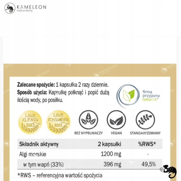 Yango NATURALNY WAPŃ z ALG CZERWONYCH Yango NATURALNY WAPŃ z ALG CZERWONYCH