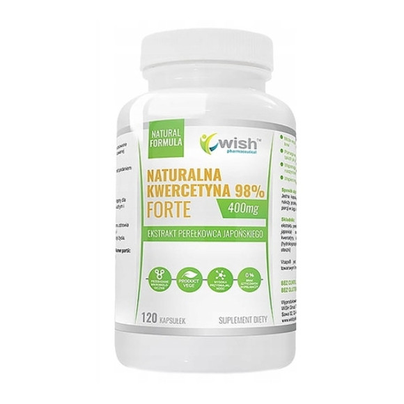 KWERCETYNA FORTE 400mg PERŁOWIEC 120kapsułek wsparcie CIŚNIENIE CHOLESTEROL KWERCETYNA FORTE 400mg PERŁOWIEC 120kapsułek wsparcie CIŚNIENIE CHOLESTEROL