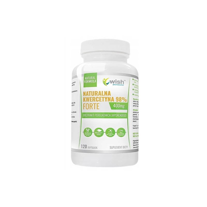 KWERCETYNA FORTE 400mg PERŁOWIEC 120kapsułek wsparcie CIŚNIENIE CHOLESTEROL