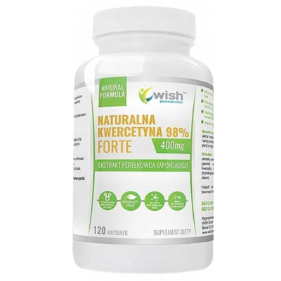 KWERCETYNA FORTE 400mg PERŁOWIEC 120kapsułek wsparcie CIŚNIENIE CHOLESTEROL
