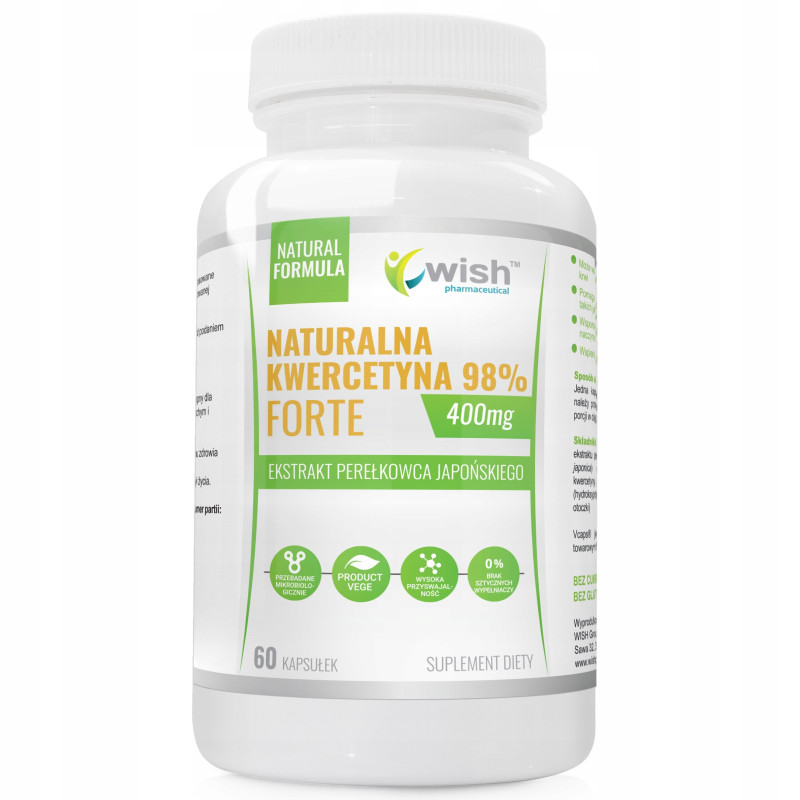 KWERCETYNA FORTE 400mg PERŁOWIEC JAPOŃSK 60k wsparcie CIŚNIENIE CHOLESTEROL