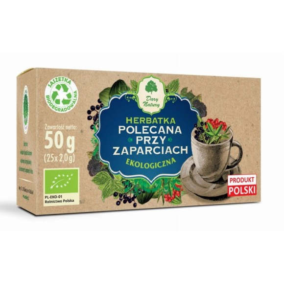 HERBATKA POLECANA PRZY ZAPARCIACH PRZECIW ZAPARCIOM EKO
