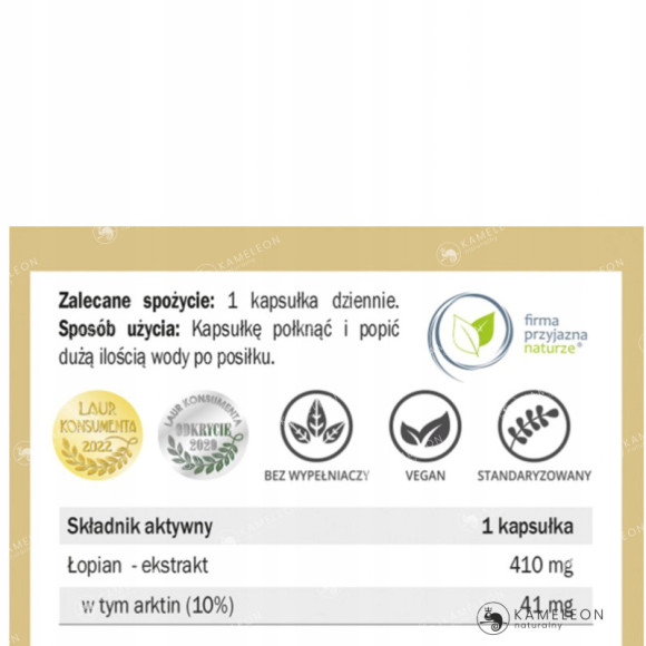 Yango ŁOPIAN KORZEŃ wsparcie: TRAWIENIE OCZYSZCZANIE Z TOKSYN SKÓRA 90kps Yango ŁOPIAN KORZEŃ wsparcie: TRAWIENIE OCZYSZCZANIE Z TOKSYN SKÓRA 90kps