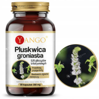 Yango PLUSKWICA GRONIASTA 390mg wsparcie: MENOPALUZA UKŁAD LIMFATYCZNY 90k