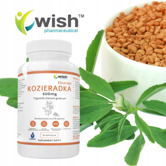 KOZIERADKA ekstrakt 600mg 90 kapsułek na 3 m-ce WISH wsparcie: TRAWIENIE KOZIERADKA ekstrakt 600mg 90 kapsułek na 3 m-ce WISH wsparcie: TRAWIENIE