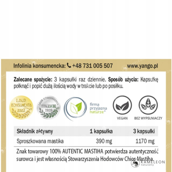 MASTIKA 480mg wsparcie na HELICOBACTER PYLORI WRZODY ŻOŁĄDKA 60kaps YANGO MASTIKA 480mg wsparcie na HELICOBACTER PYLORI WRZODY ŻOŁĄDKA 60kaps YANGO