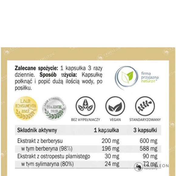 Yango BERBERYNA PREMIUM 320mg wsparcie PRAWIDŁOWY CHOLESTEROL CUKIER 90kaps Yango BERBERYNA PREMIUM 320mg wsparcie PRAWIDŁOWY CHOLESTEROL CUKIER 90kaps